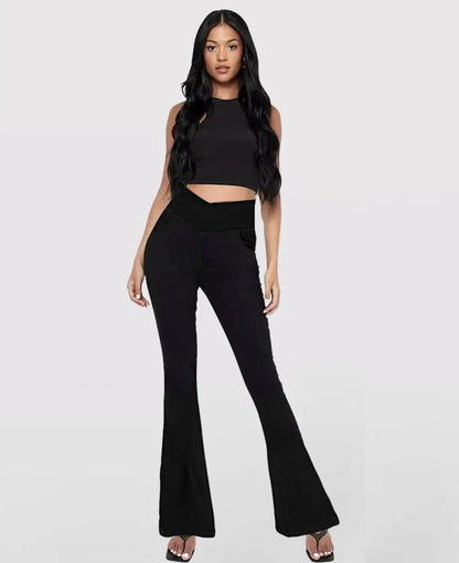 Flared High Waist Stretch Jeans for Women
