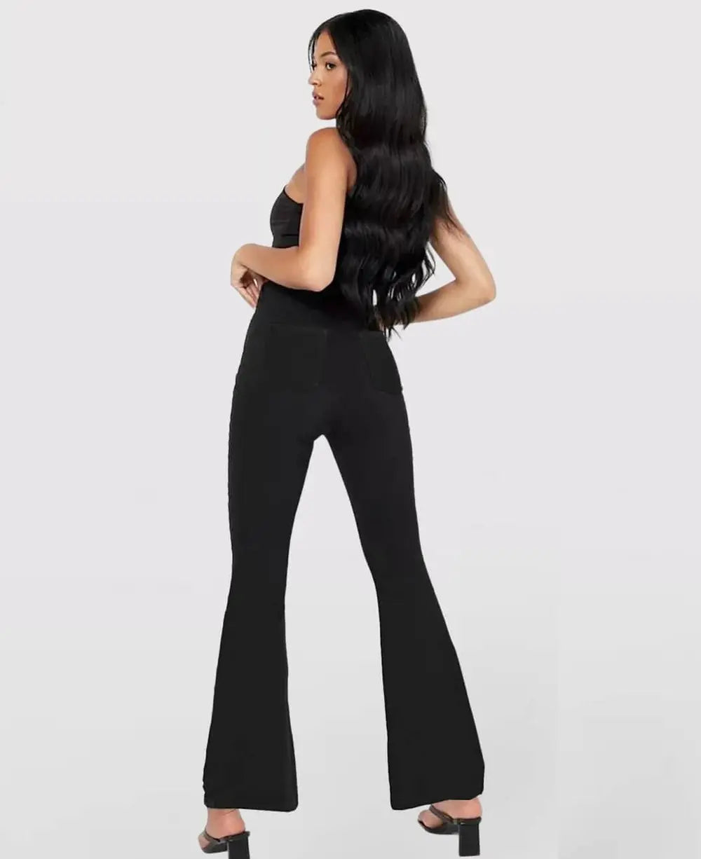 Flared High Waist Stretch Jeans for Women