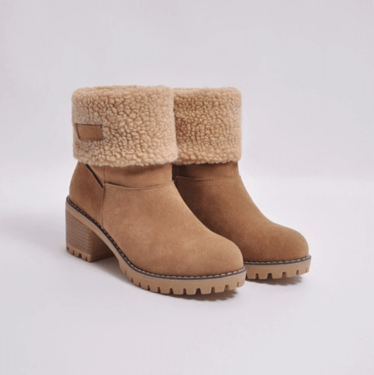 Winter Warme Damen Boots Gemütliche Absatz Passform