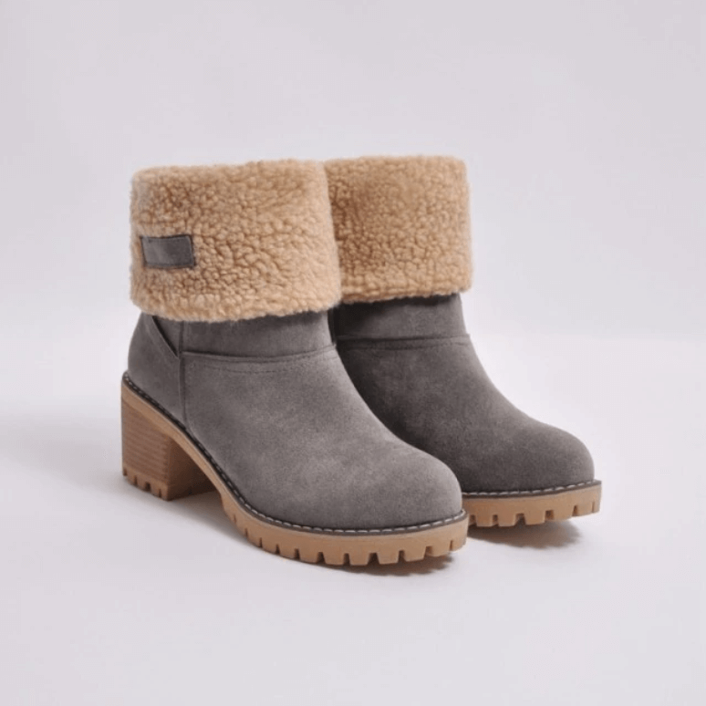 Winter Warme Damen Boots Gemütliche Absatz Passform