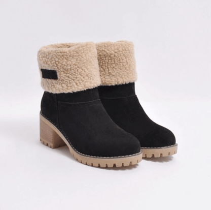 Winter Warme Damen Boots Gemütliche Absatz Passform