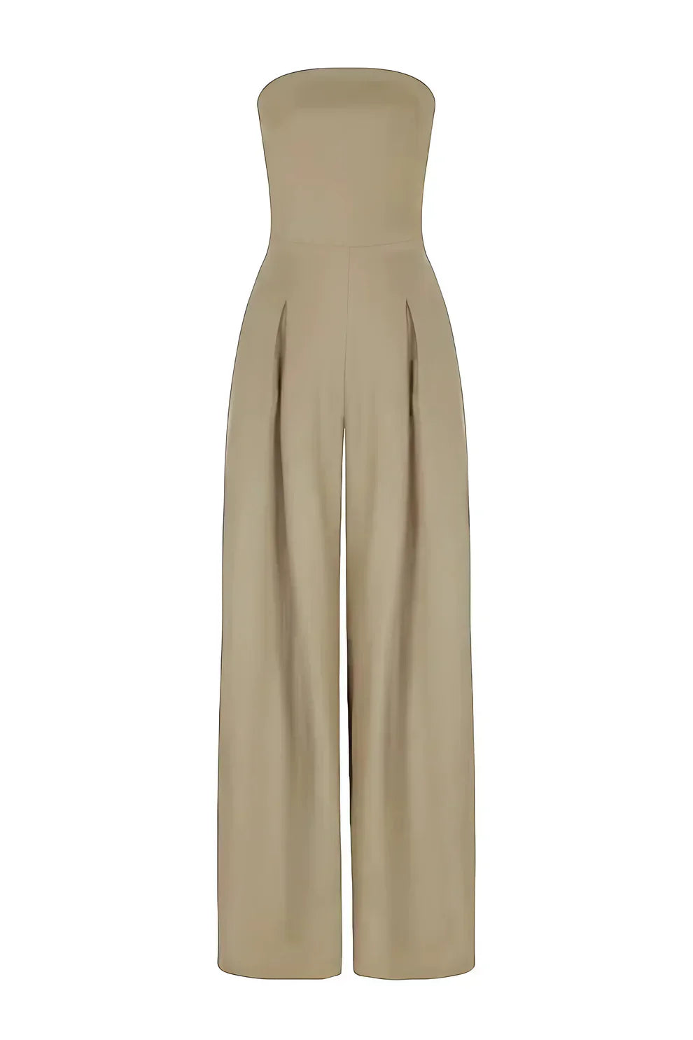 Women's Strapless Elegant Wide Leg Jumpsuit Formal Evening Outfit
