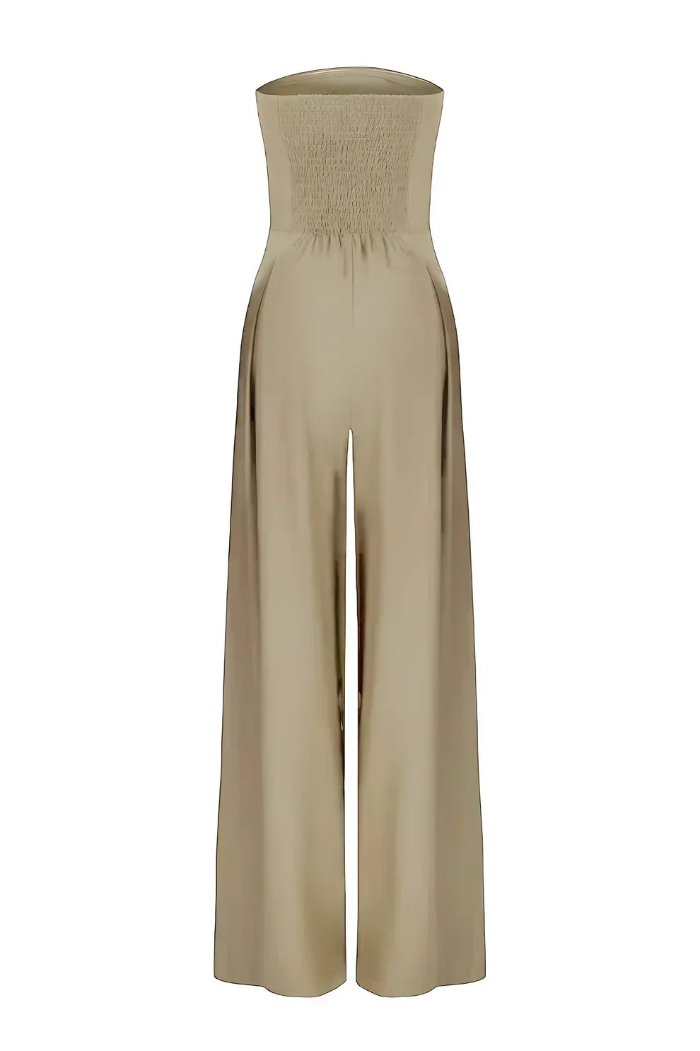 Women's Strapless Elegant Wide Leg Jumpsuit Formal Evening Outfit
