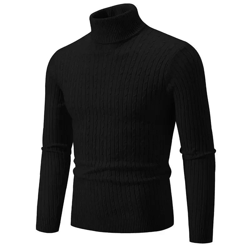 Warmer Winter Rollkragen Enger Pullover Herren