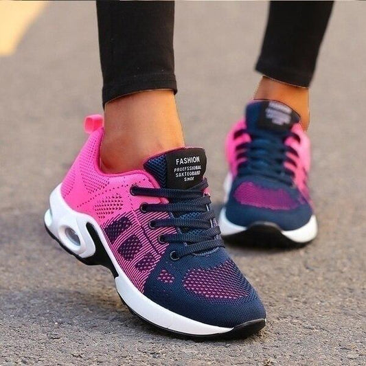 Women’s Breathable Running Shoes with Cushioned Sole and Lightweight Support