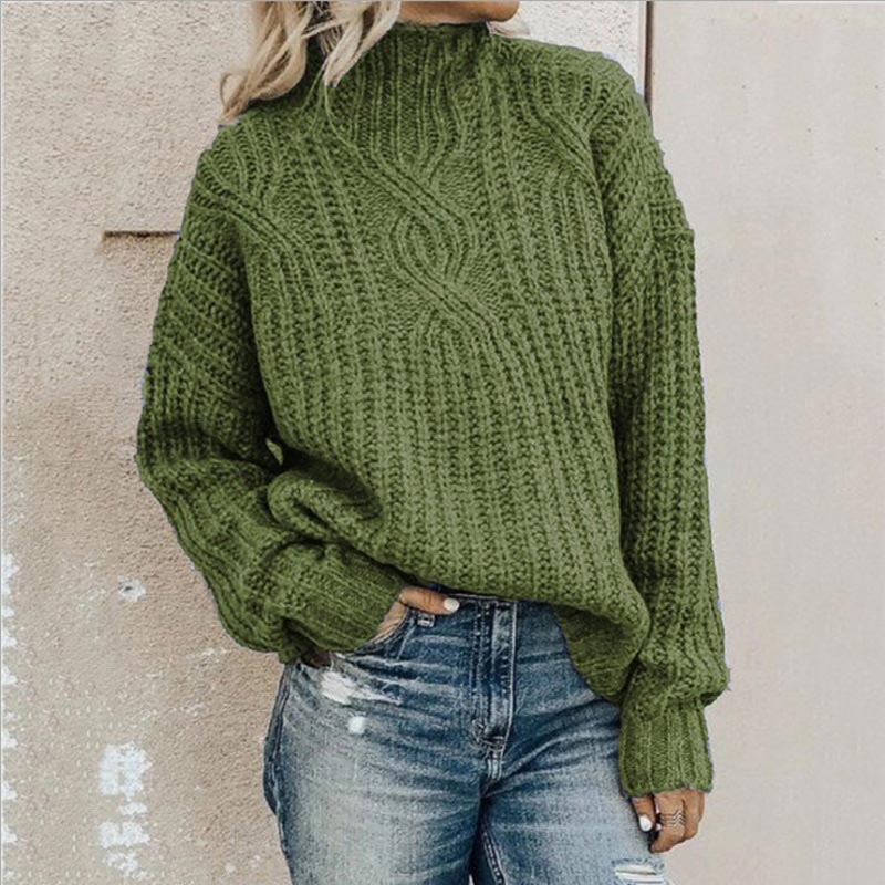 Übergroßer Strickpullover Mit Lässigem Stil Für Damen