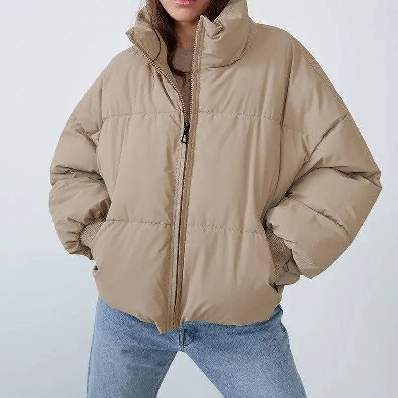 Übergroße Lässige Puffer Winterjacke Für Damen