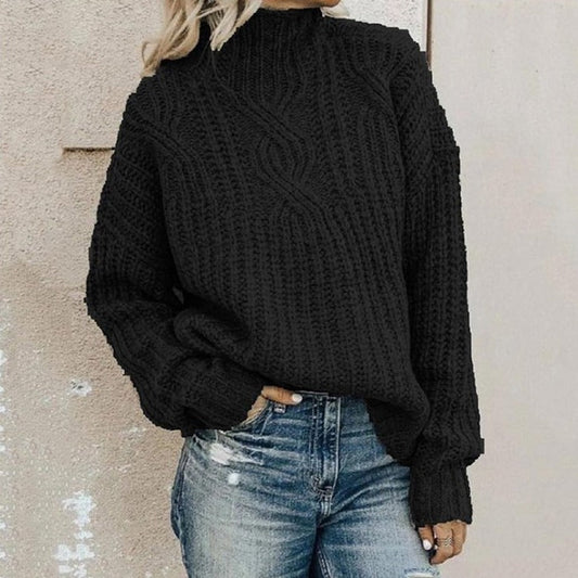 Übergroßer Strickpullover Mit Lässigem Stil Für Damen