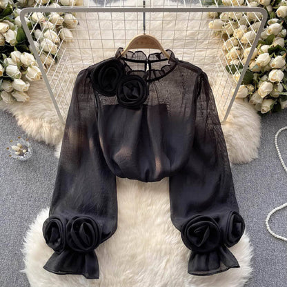 Georgia | Women’s Elegant Spring Belly Cover Blouse