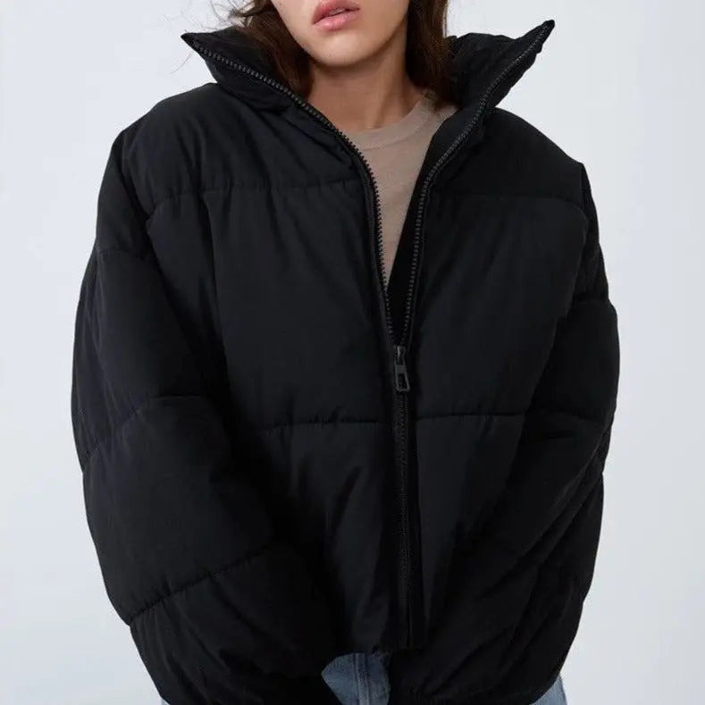 Übergroße Lässige Puffer Winterjacke Für Damen