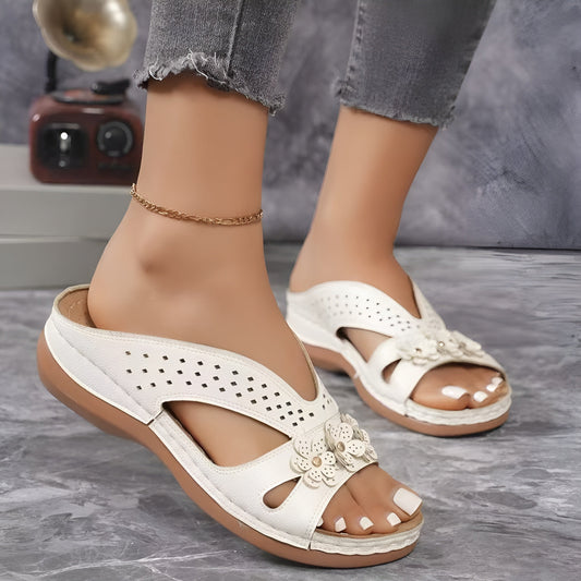 Women’s Orthopedic Comfort Sandals with Adjustable Straps and Cushioned Sole