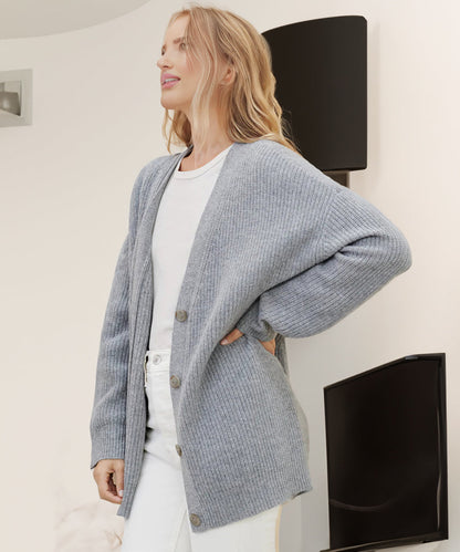 Gemütlicher Strick-Cardigan mit Knopfleiste für Damen