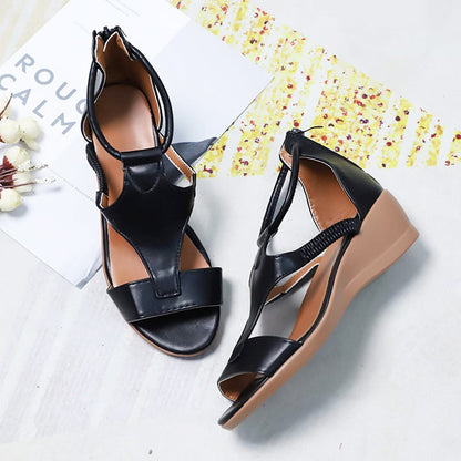 Kania | Soft Leather Wedge Women's Sandals