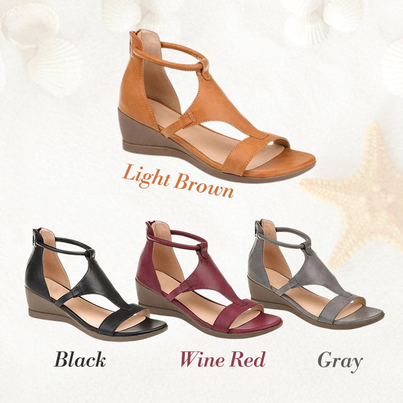Kania | Soft Leather Wedge Women's Sandals
