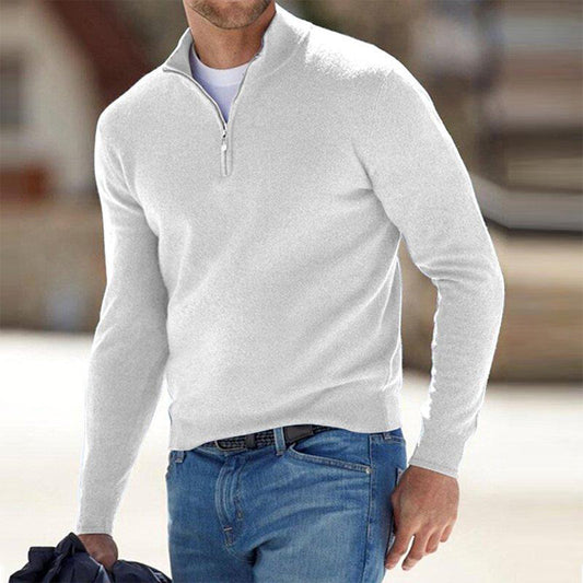 Halb-Zip Pullover Mit Klassischer Passform Für Herren Winter