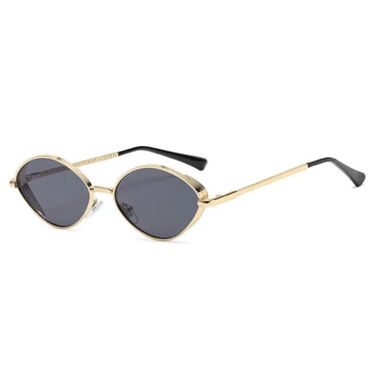 Retro Ovale UV-Sonnenbrille mit Zeitlosem Charme für Frauen
