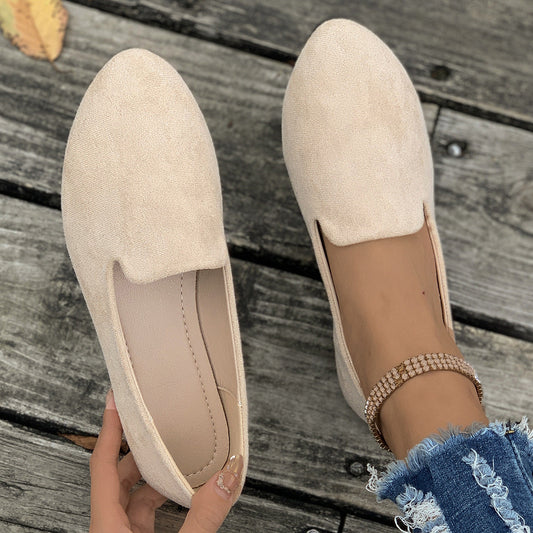 Women’s Pointed Toe Flat Shoes with Slip On Design and Lightweight Comfort
