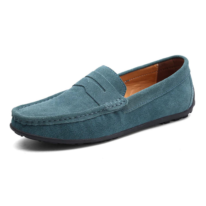 Klassische Wildleder Slipper Bequeme Freizeitschuhe Herren Winter