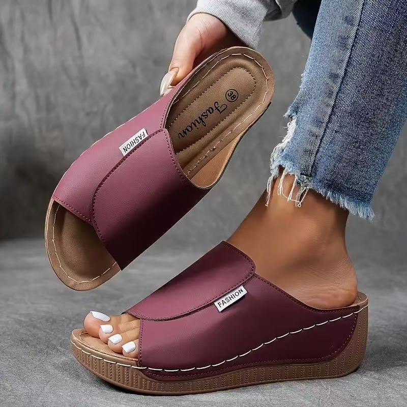 Women’s Orthopedic Arch Support Slip On Sandals with Cushioned Sole