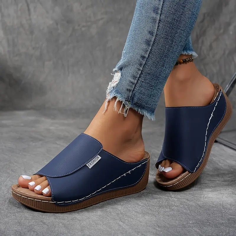 Women’s Orthopedic Arch Support Slip On Sandals with Cushioned Sole