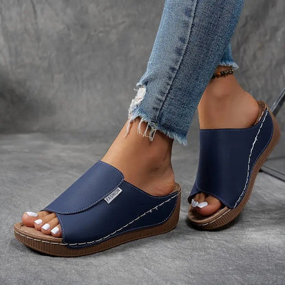 Women’s Orthopedic Arch Support Slip On Sandals with Cushioned Sole