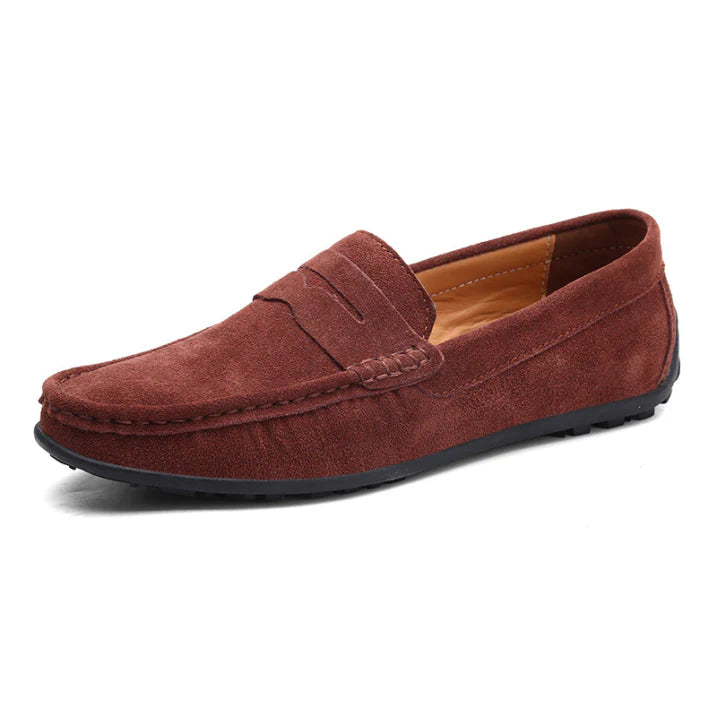 Klassische Wildleder Slipper Bequeme Freizeitschuhe Herren Winter
