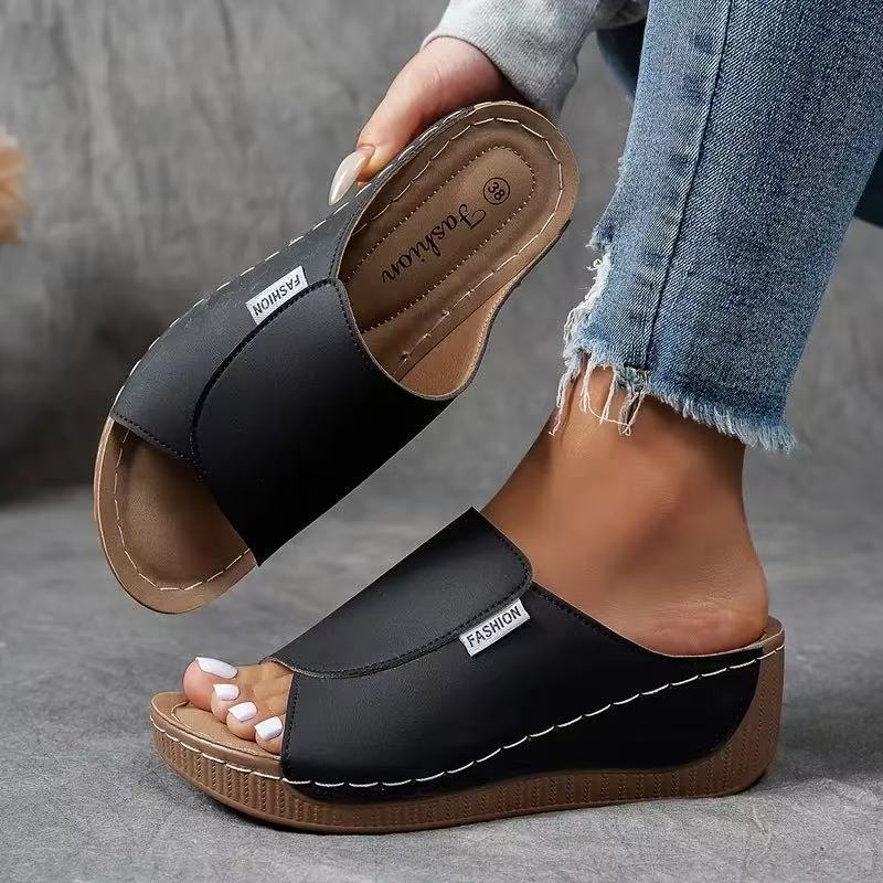 Women’s Orthopedic Arch Support Slip On Sandals with Cushioned Sole