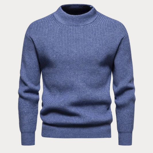 Klassischer Rundhals Strickpullover für Herren Winter