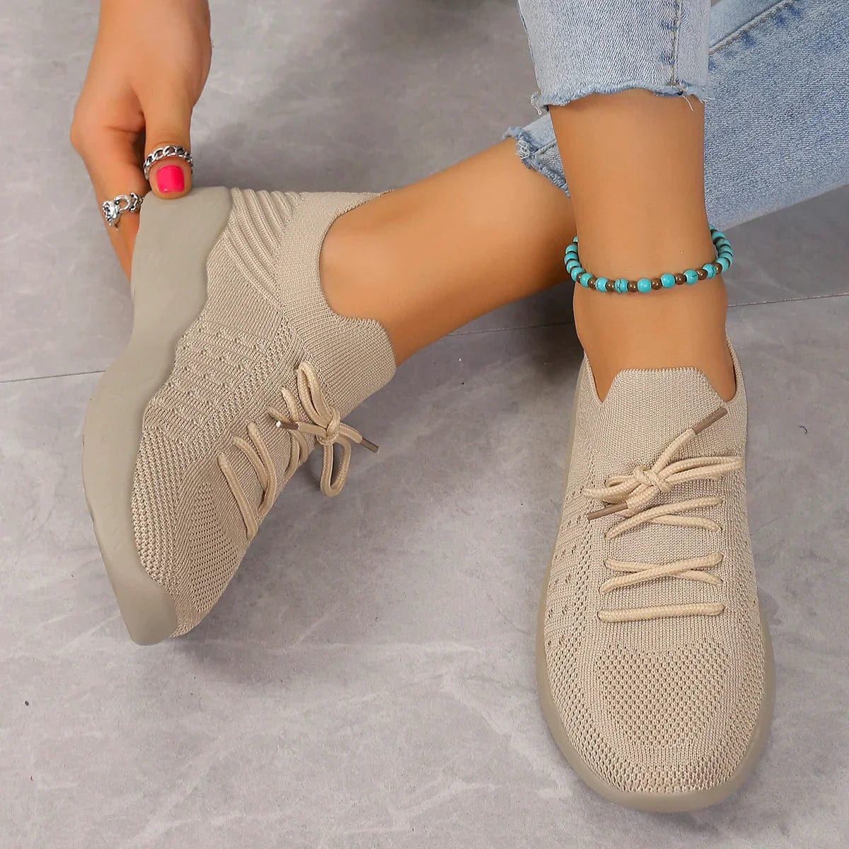 Women's Orthopedic Sneakers with Arch Support and Non-Slip Sole