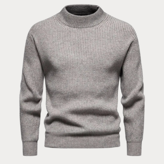 Klassischer Rundhals Strickpullover für Herren Winter