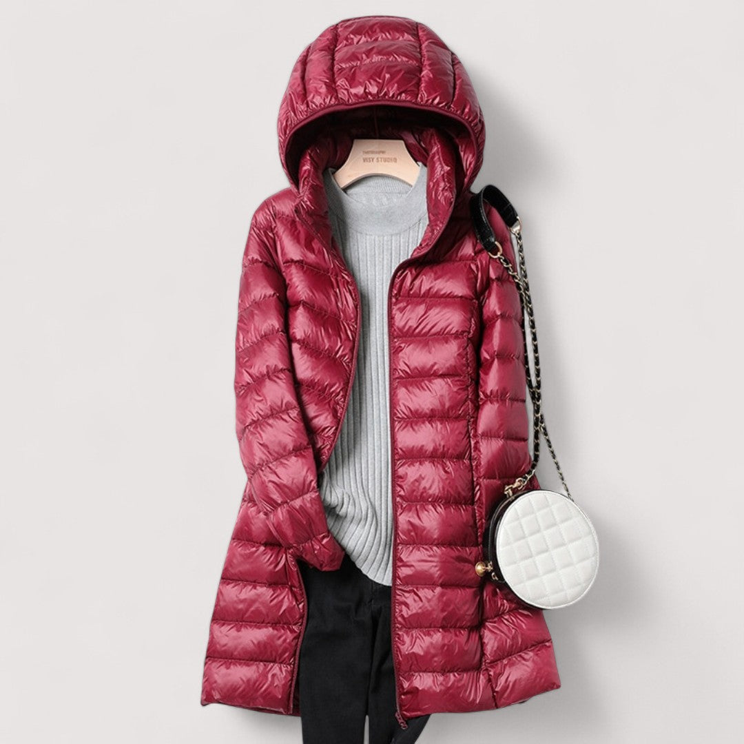 Warmer Winter Steppmantel Damen Lang