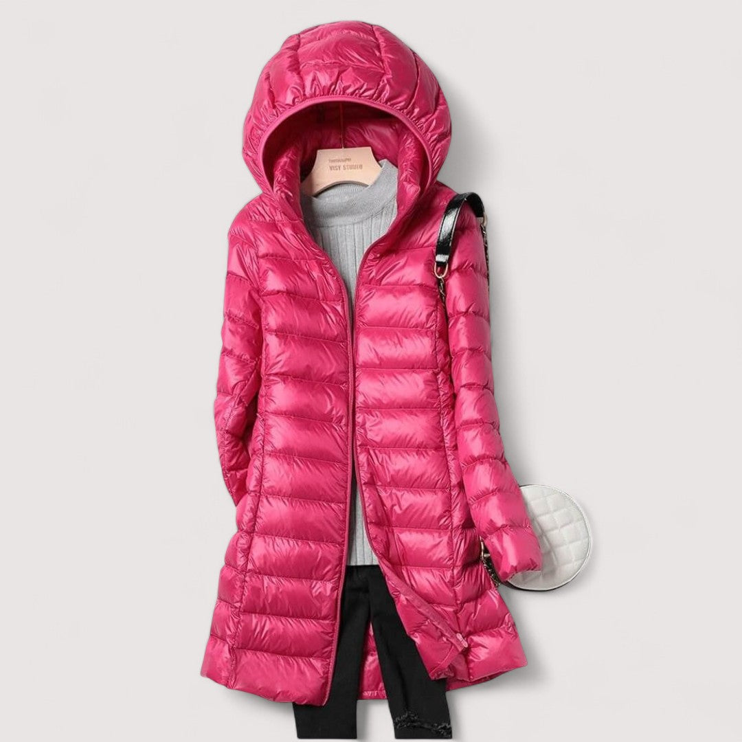 Warmer Winter Steppmantel Damen Lang