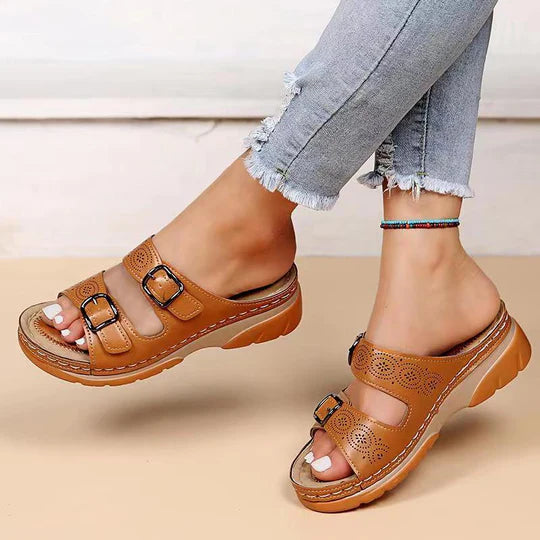 Comfortable Buckle Strap Orthopedic Sandals for Women