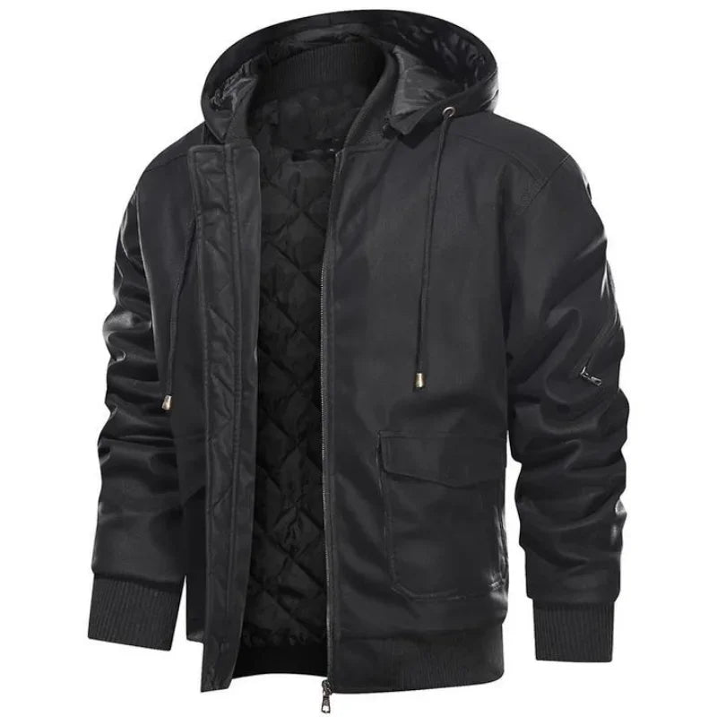 Herren Winter Robuste Kapuzen Jacke Outdoor