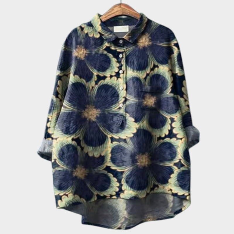 Botanical Relaxed Buttoned Shirt