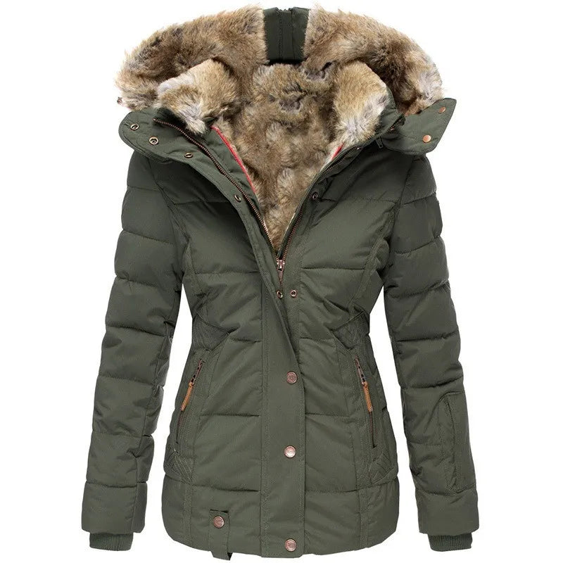 Warme Lange Winter Teddy Mantel Damen