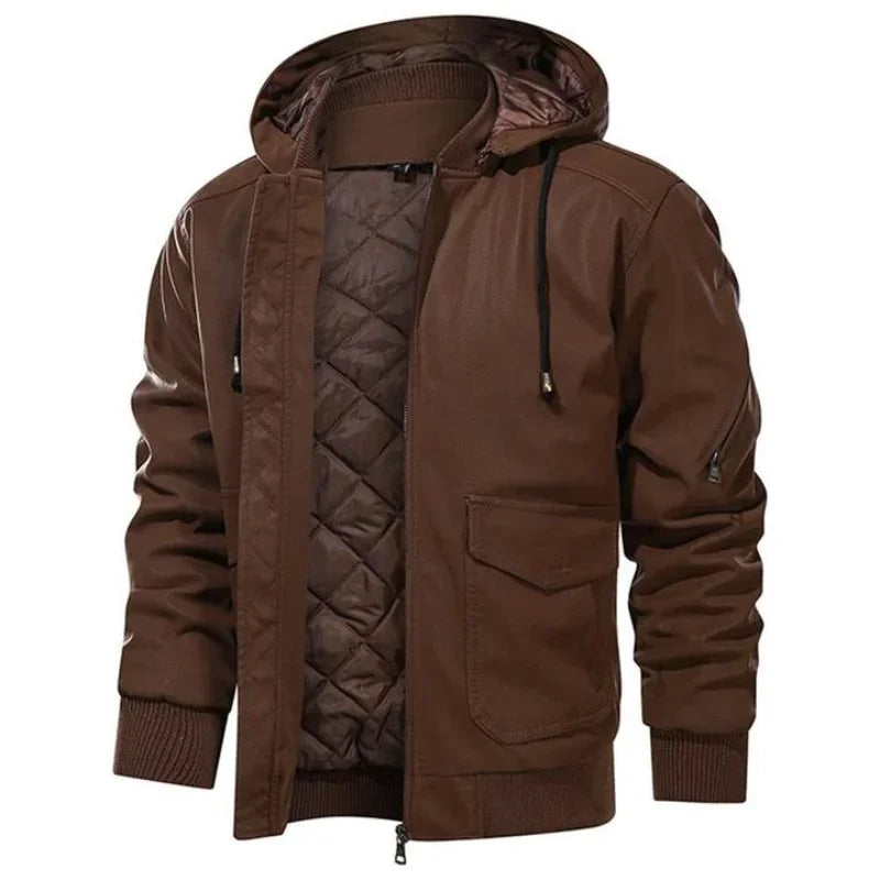 Herren Winter Robuste Kapuzen Jacke Outdoor