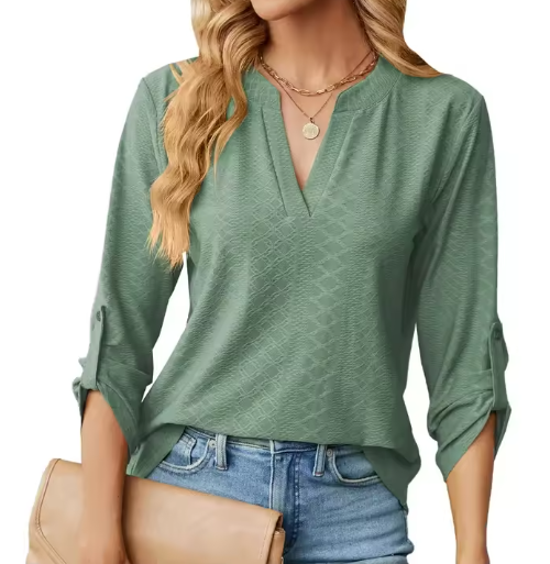 Timeless Textured Elegant Blouse for Women