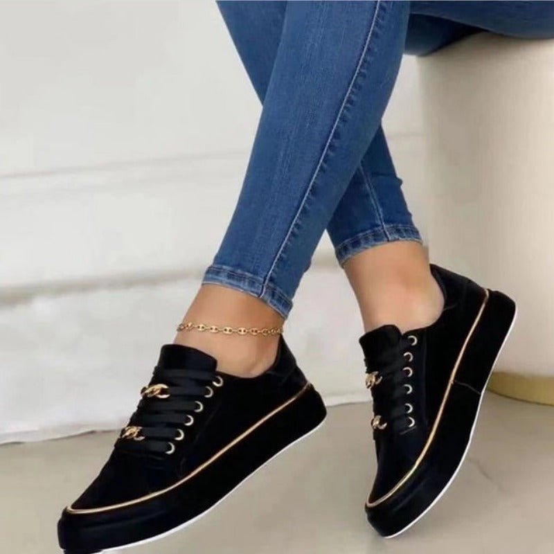Women’s Orthopedic Casual Sneakers with Cushioned Insole and Arch Support