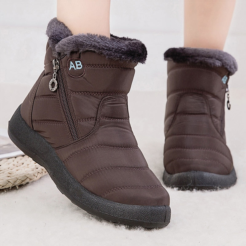 Winter Warme Damen Boots Tägliche Gehunterstützung