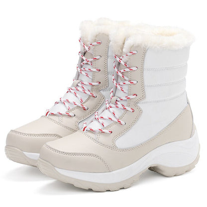 Winter Warme Damen Boots Outdoor Schneeprofil