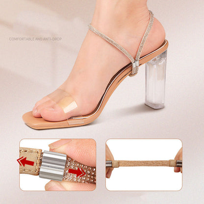 Adjustable Elastic Shoe Straps for Comfortable Fit