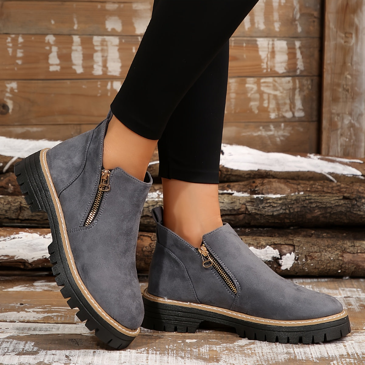 Women’s Orthopedic Ankle Boots with Easy-Zip Support