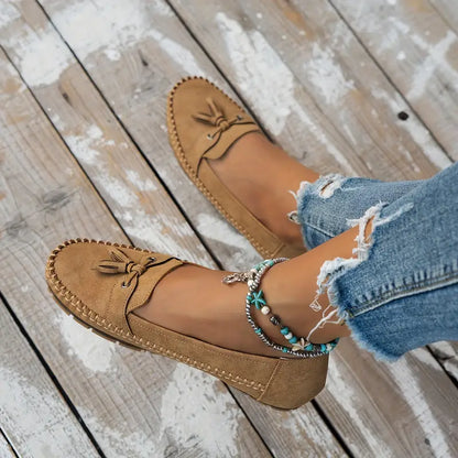 Women’s Orthopedic Vintage Loafers with Cushioned Insole and Slip-On Design