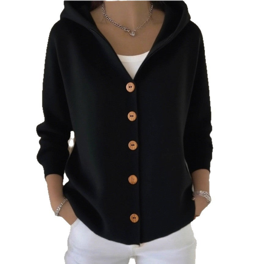 Soft Everyday Hooded Cotton Sweatshirt for Women