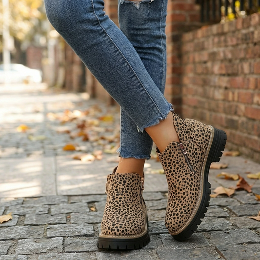 Women’s Orthopedic Ankle Boots with Easy-Zip Support