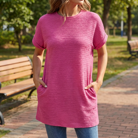 Women’s Casual T-Shirt Dress with Pockets