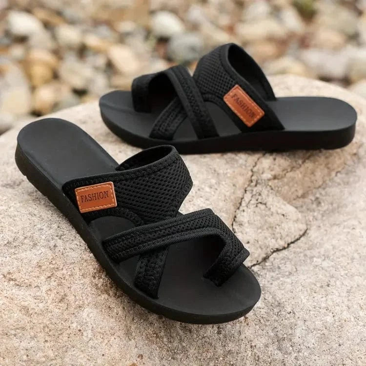Women’s Orthopedic Mesh Sandals with Open Toe and Cushioned Sole
