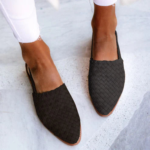 Elegant Buckle Slip On Loafers for Women