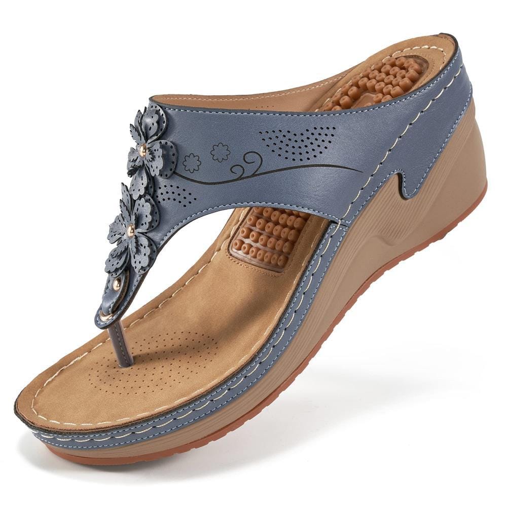 Brinley | Women’s Orthopedic Wedge Thong Sandals